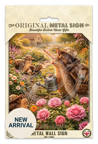 LIFE AFTER HUMANS - Snails Fridge Magnet Metal Signs