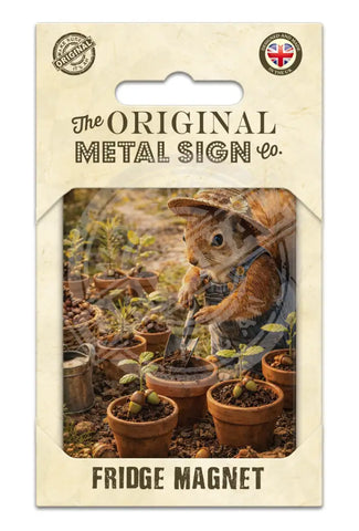 LIFE AFTER HUMANS - Squirrel Fridge Magnet Metal Signs