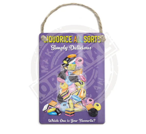 Liquorice Allsorts Fridge Magnet Metal Signs