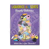Liquorice Allsorts Fridge Magnet Metal Signs