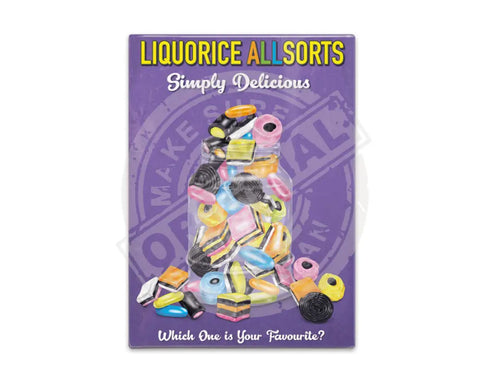 Liquorice Allsorts Fridge Magnet Metal Signs