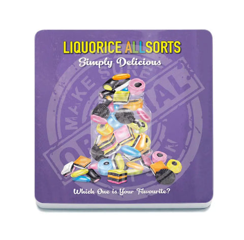 Liquorice Allsorts Fridge Magnet Metal Signs