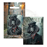 PEAKY PAWS CLUB - Black Poodle Fridge Magnet Metal Signs