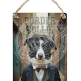PEAKY PAWS CLUB - Border Collie Dangler Metal Signs