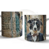 PEAKY PAWS CLUB - Border Collie Mug Metal Signs