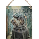 PEAKY PAWS CLUB - Border Terrier No.2 Dangler Metal Signs