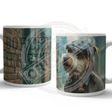 PEAKY PAWS CLUB - Border Terrier No.2 Mug Metal Signs