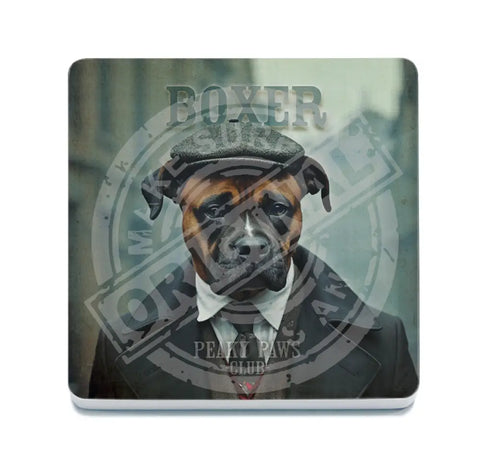 PEAKY PAWS CLUB - Boxer Fridge Magnet Metal Signs