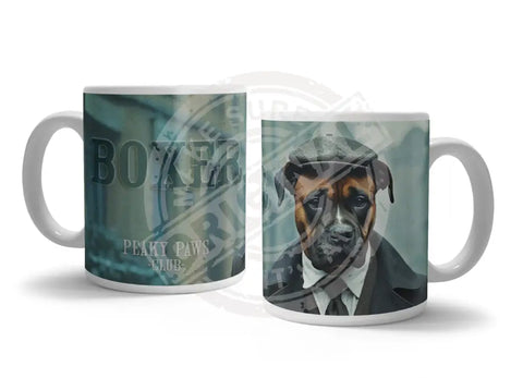 PEAKY PAWS CLUB - Boxer Fridge Magnet Metal Signs