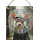 PEAKY PAWS CLUB - Chihuahua Dangler Metal Signs