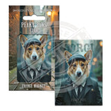 PEAKY PAWS CLUB - Corgi Fridge Magnet Metal Signs