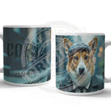 PEAKY PAWS CLUB - Corgi Mug Metal Signs