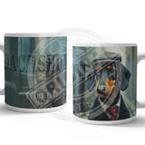 PEAKY PAWS CLUB - Dachsund Mug Metal Signs