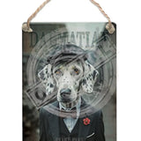 PEAKY PAWS CLUB - Dalmation Dangler Metal Signs