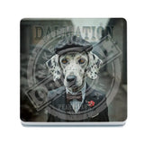 PEAKY PAWS CLUB - Dalmation Melamine Coaster Metal Signs