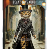 PEAKY PAWS CLUB - FELINE FINE - Bengal Cat Mini Metal Sign 15cm x 20cm Metal Signs