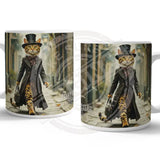 PEAKY PAWS CLUB - FELINE FINE - Bengal Cat Mug Metal Signs
