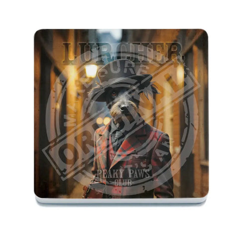 PEAKY PAWS CLUB - Lurcher Female Fridge Magnet Metal Signs