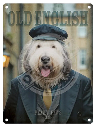 Peaky Paws Club - Old English Metal Signs
