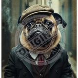 PEAKY PAWS CLUB - Pug Fridge Magnet Metal Signs