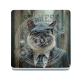 PEAKY PAWS CLUB - Siamese Cat Melamine Coaster Metal Signs