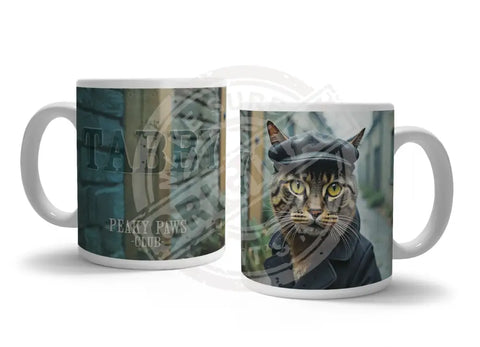 PEAKY PAWS CLUB - Tabby Cat Fridge Magnet Metal Signs