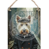 PEAKY PAWS CLUB - Westie Dangler Metal Signs