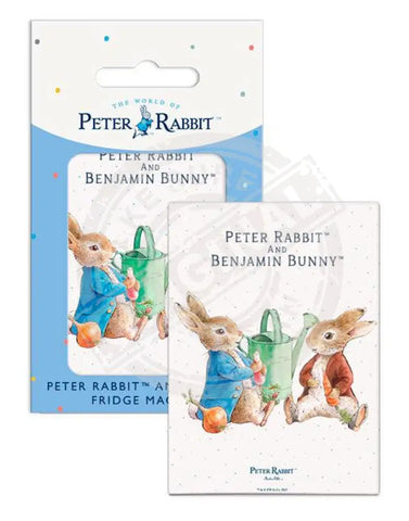 Peter Rabbit and Benjamin Bunny Mini Metal Sign 15cm x 20cm Metal Signs