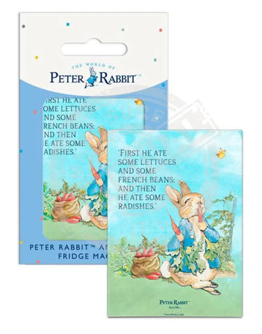 Peter Rabbit - Lettuce and French beans story 3 Mini Metal Sign 15cm x 20cm Metal Signs