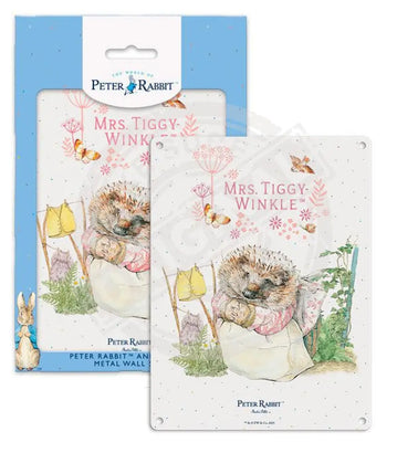 Peter Rabbit Mrs Tiggy Winkle Mini Metal Sign 15cm x 20cm Metal Signs