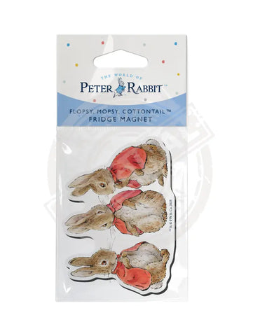 Peter Rabbit Shaped Magnet - Flopsy Mopsy Shaped Magnet Metal Signs