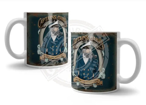 The Captains Cabin Pub Sign Fridge Magnet Metal Signs