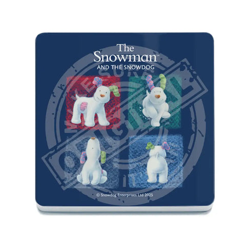 The Snowman and the Snowdog - Snowdog 4 Poses Fridge Magnet Metal Signs