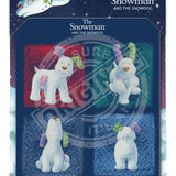 The Snowman and the Snowdog - Snowdog 4 Poses Metal Signs