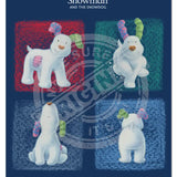The Snowman and the Snowdog - Snowdog 4 Poses Mini Metal Sign 15cm x 20cm Metal Signs