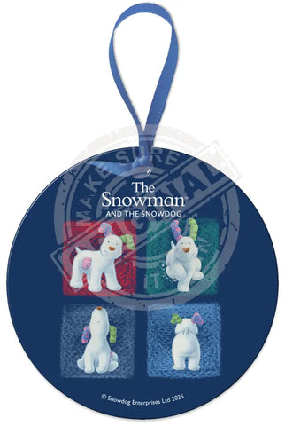 The Snowman and the Snowdog - Snowdog 4 Poses Fridge Magnet Metal Signs