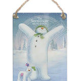 The Snowman and the Snowdog - Snowman Arms Up Dangler Metal Signs