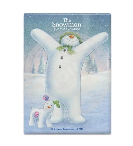 The Snowman and the Snowdog - Snowman Arms Up Fridge Magnet Metal Signs