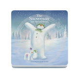 The Snowman and the Snowdog - Snowman Arms Up Melamine Coaster Metal Signs