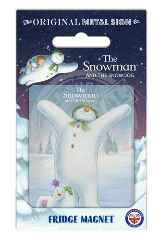 The Snowman and the Snowdog - Snowman Arms Up Fridge Magnet Metal Signs