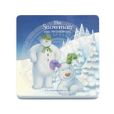 The Snowman and the Snowdog - Snowman Snowdog Close Up Melamine Coaster Metal Signs