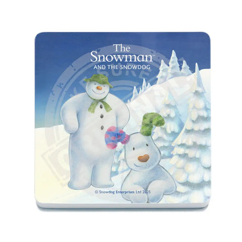 The Snowman and the Snowdog - Snowman Snowdog Close Up Fridge Magnet Metal Signs