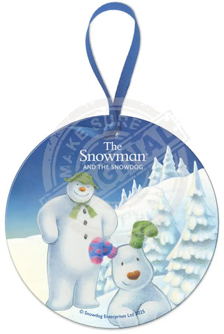 The Snowman and the Snowdog - Snowman Snowdog Close Up Fridge Magnet Metal Signs