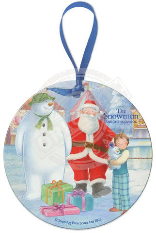 The Snowman and the Snowdog - Father Christmas Fridge Magnet Metal Signs