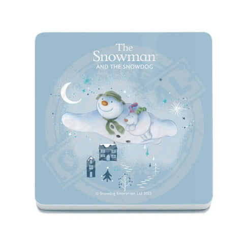 The Snowman and the Snowdog - Flying High Fridge Magnet Metal Signs