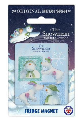The Snowman and the Snowdog - Snowman Frames Fridge Magnet Metal Signs