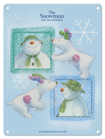 The Snowman and the Snowdog - Snowman Frames Fridge Magnet Metal Signs
