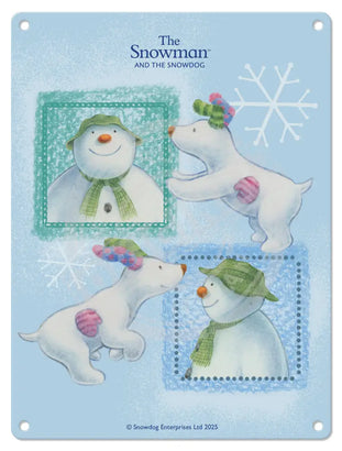 The Snowman and the Snowdog - Snowman Frames Mini Metal Sign 15cm x 20cm Metal Signs