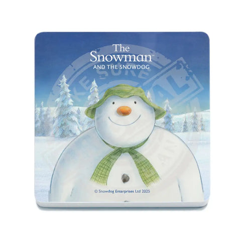 The Snowman and the Snowdog - Snowman head and shoulders Fridge Magnet Metal Signs