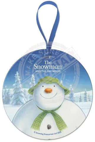 The Snowman and the Snowdog - Snowman head and shoulders Fridge Magnet Metal Signs